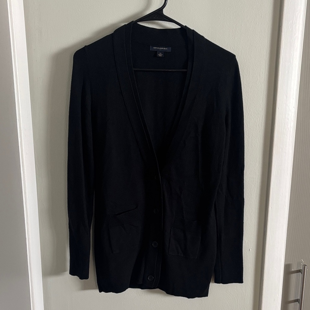 Banana Republic Black Knit Cardigan